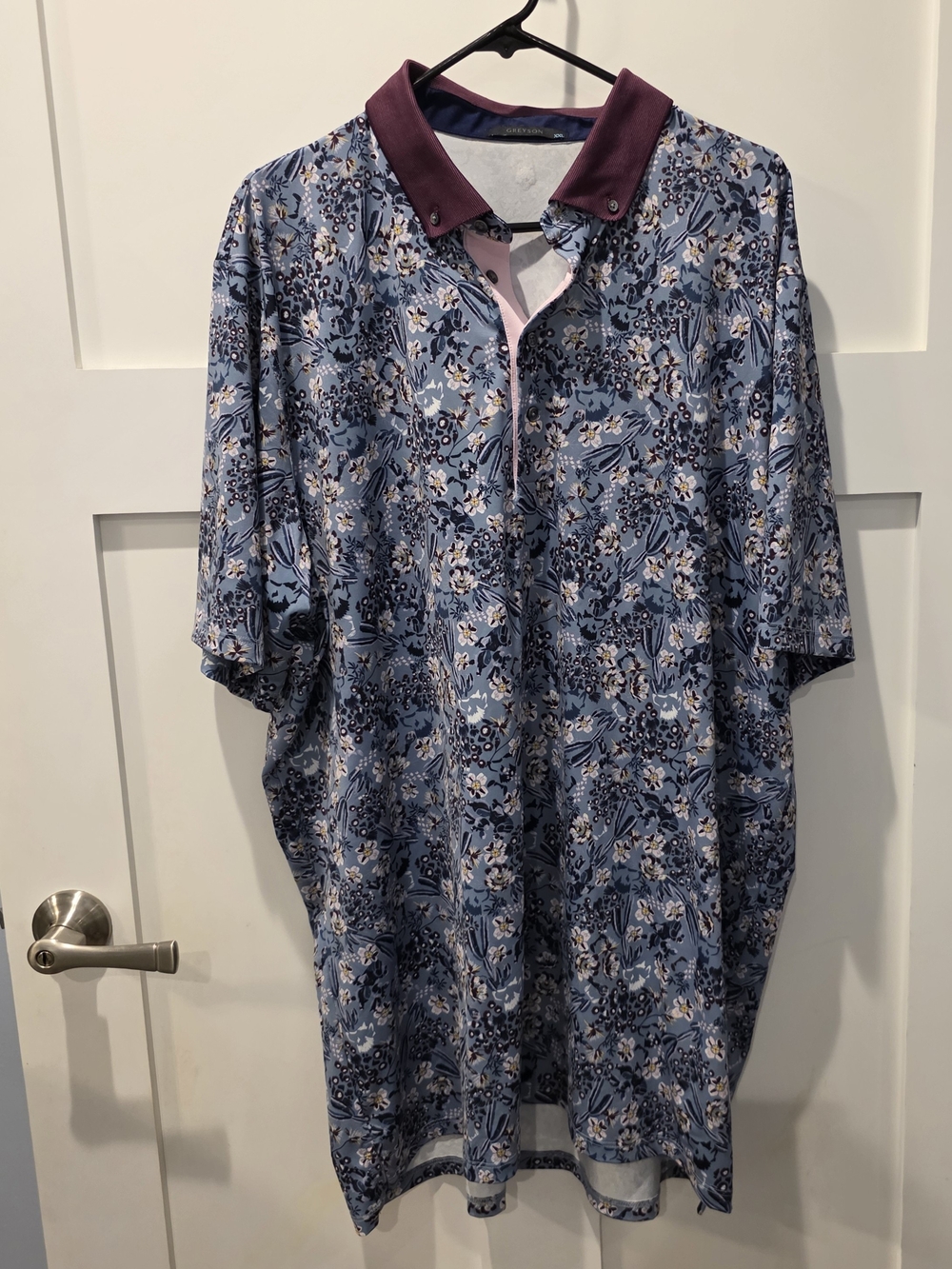 Greyson Desert Floral Mens Performance Polo Button Down Collar SIZE XXL Golf